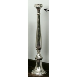 CANDELABRO METAL PLATA