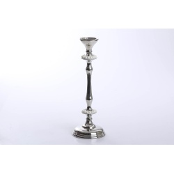 CANDELABRO METAL CON PERLAS