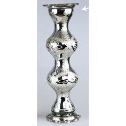 CANDELABRO CRISTAL PLATEADO