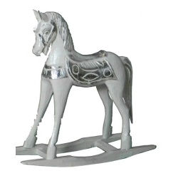 FIGURA CABALLO BALANCIN MADERA