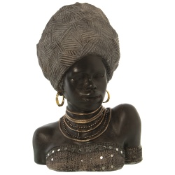 BUSTO AFRICANA RESINA