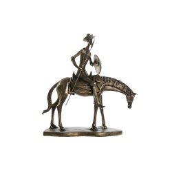 FIGURA RESINA QUIJOTE COBRIZO