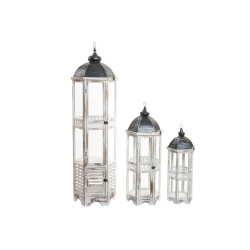 FAROL MADERA Y CRISTAL