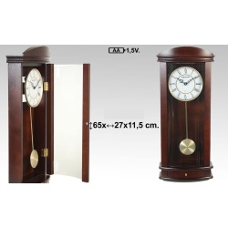 RELOJ MADERA CON PENDULO