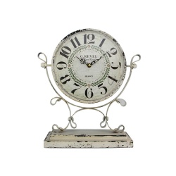 RELOJ METAL BLANCO ESTILO ANTIGUO