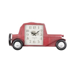 RELOJ METAL COCHE ROJO