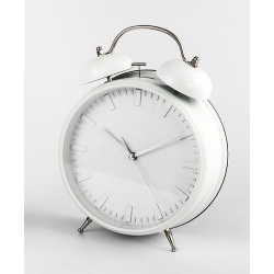 RELOJ DESPERTADOR BLANCO