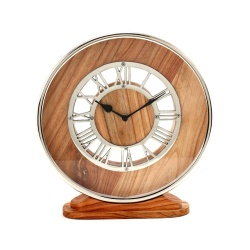 RELOJ TUDANCA MADERA Y ALUMINIO