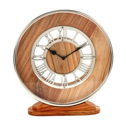 RELOJ TUDANCA MADERA Y ALUMINIO