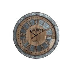 RELOJ MADERA BODEGA VINTAGE