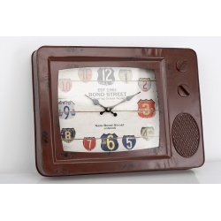 RELOJ METALICO TELEVISOR