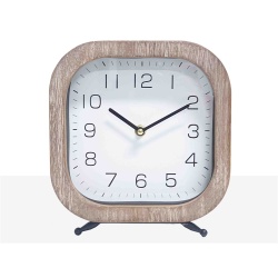 RELOJ SOBREMESA MADERA Y METAL