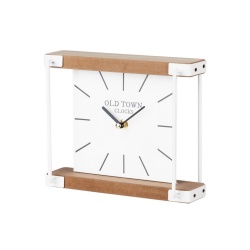 RELOJ SOBREMESA METAL MADERA