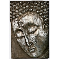 CUADRO BUDA RELIEVE PLATA