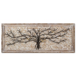 CUADRO ARBOL METAL Y MADERA