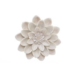 FLOR METAL BLANCA