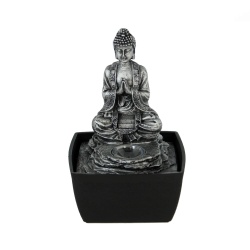 FUENTE FIGURA BUDA RESINA CON LED