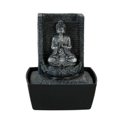 FUENTE FIGURA BUDA RESINA CON LED