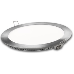 DOWNLIGHT LED REDONDO PLATA 18W FRIA