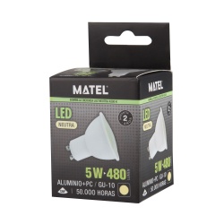 BOMBILLA LED DICROICA 120º GU10 5W NEUTRA