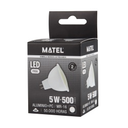 BOMBILLA LED DICROICA MR16 5W FRIA