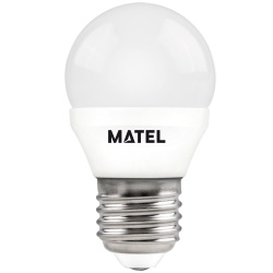 BOMBILLA LED ESFERICA E27 5W FRIA