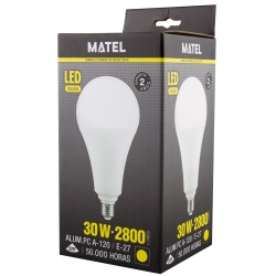 BOMBILLA LED ESTANDAR E27 30W CALIDA