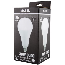 BOMBILLA LED ESTANDAR E27 30W FRIA