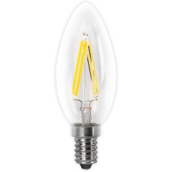 BOMBILLA LED FILAMENTO VELA CLARA E14 4W CALIDA