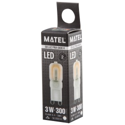 BOMBILLA LED G9 230V 3W PLANA FRIA