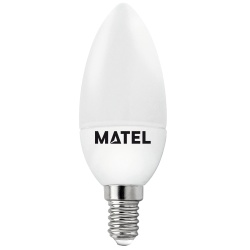 BOMBILLA LED VELA E14 5W CALIDA