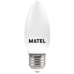 BOMBILLA LED VELA E27 5W CALIDA