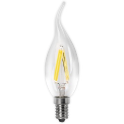 BOMBILLA LED FILAMENTO VELA E14 4W FRIA