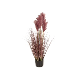 MACETA PLUMEROS ARTIFICIAL FUCSIA