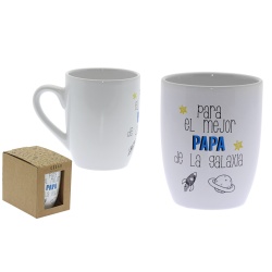 TAZA CERAMICA DECORADO MEJOR PAPA