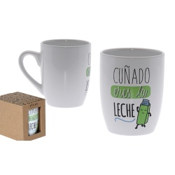 TAZA CERAMICA DECORADO CUÑADO