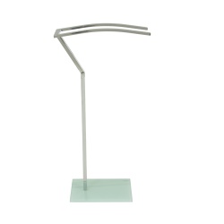 TOALLERO METAL CRISTAL BASE BLANCA