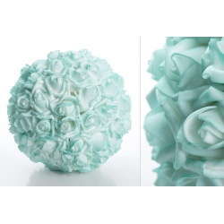 BOLA FLORES FOAM TURQUESA