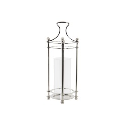 PORTAVELA ALUMINIO Y CRISTAL