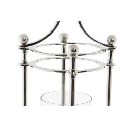 PORTAVELA ALUMINIO Y CRISTAL