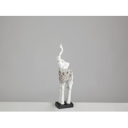 ELEFANTE EN SOPORTE RESINA CON CRISTALITOS 