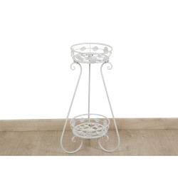 MACETERO METAL BLANCO