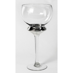 JARRON CRISTAL Y PLATA