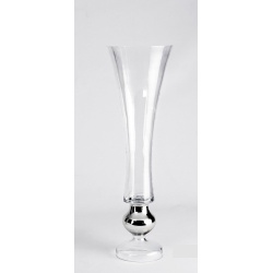 JARRON CRISTAL Y PLATA