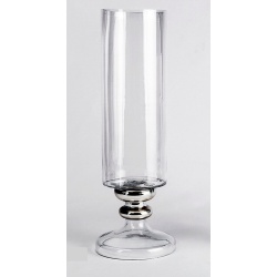 JARRON CRISTAL Y PLATA