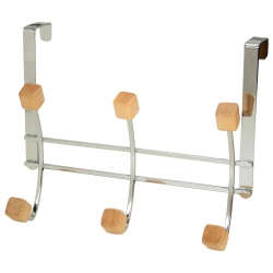 PERCHA PUERTA CROMADA