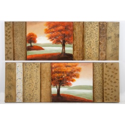 PAREJA DE OLEOS PAISAJE