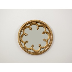 ESPEJO CIRCULAR DORADO