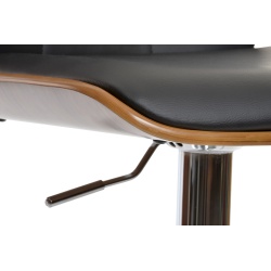 SILLA NOGAL AJUSTABLE CROMADO