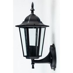 APLIQUE PEQUEÑO EXTERIOR LISA NEGRO